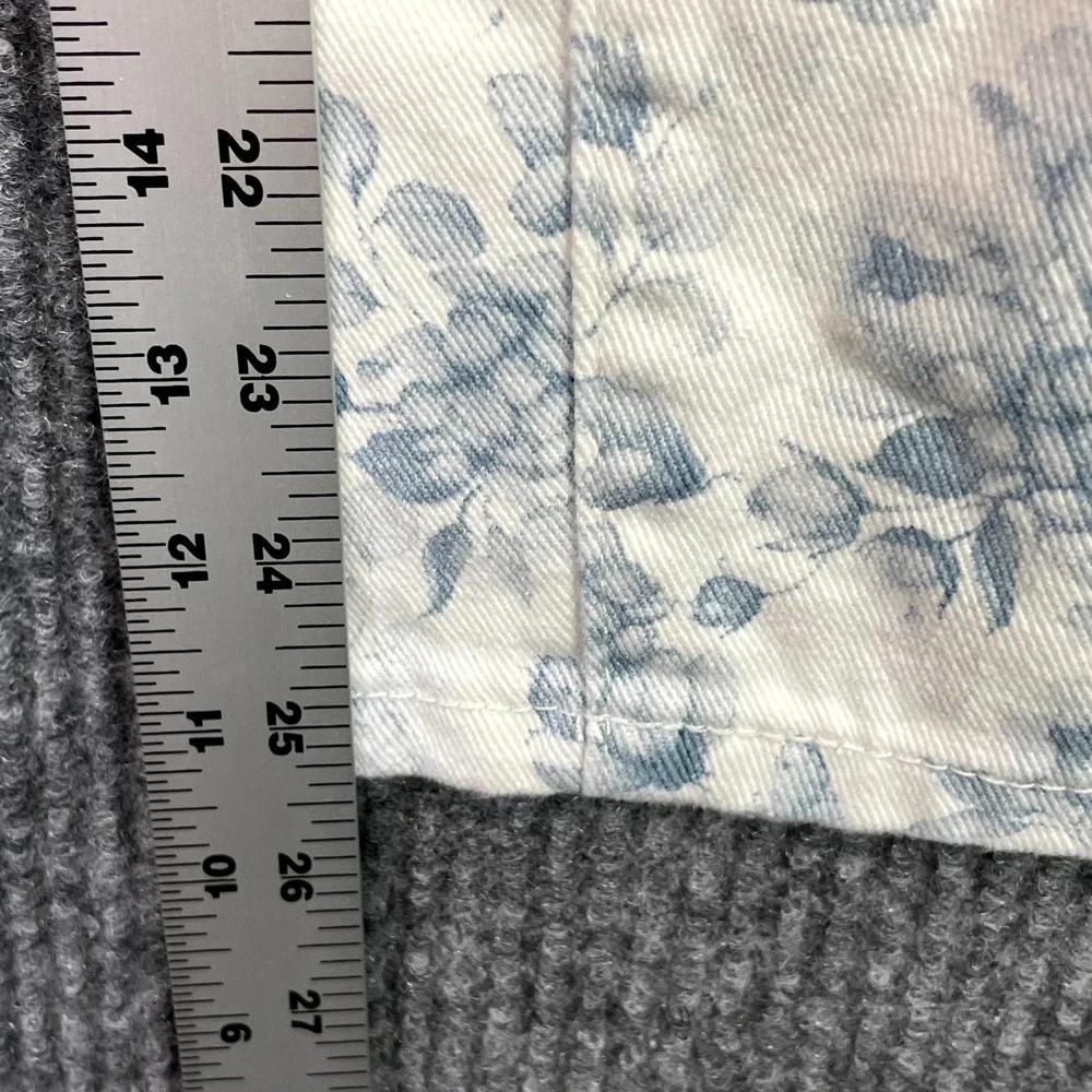 Pink Lily Katie Floral Barrel Jeans Womens 30 Denim Cotton Zip Fly Streetwear